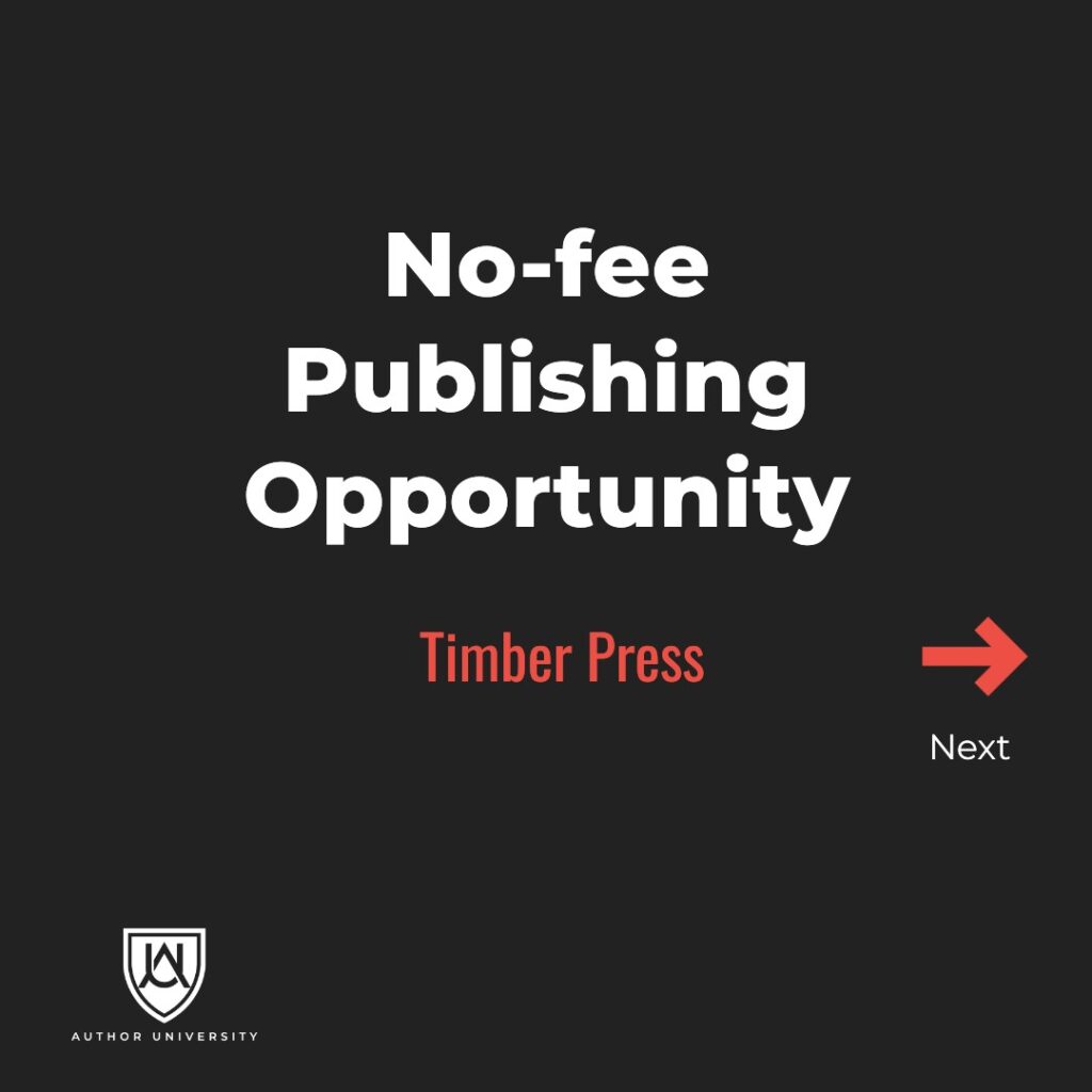 Publishing Opportunity with Timber Press